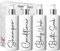 Print Maniacs Mrs Hinch Inspired White Personalised Pump Bottles Bathroom Kitchen Set Shampoo Conditioner Body Wash Bath Soak (F2) (Black)