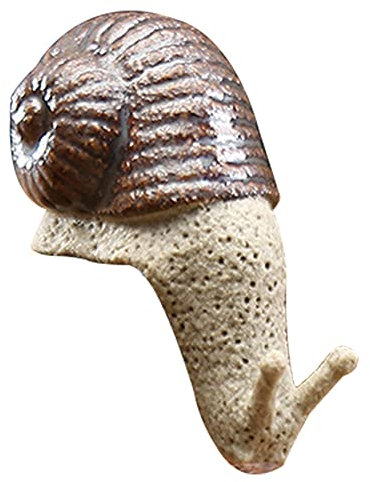 Keramik Schnecke Dekoration Netter Garten Schnecken Ornamente, Fee Tierfiguren Garten Tiere Miniatur-Mikro Landschaft Zubehör für DIY Puppenpflanzendekor, Schnecke 2x3.2x4.5cm
