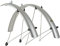 Radschutz Satz Author 26 Zoll Fahrrad Schutzblech Set Kunststoff Silber 60mm