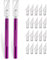 2 Stück Cutter für DIY Art Work Cutting, Skalpell mit 20 Ersatzklingen, Bastelmesser Cuttermesser Hobbymesser Schnitzmesser Caving, Skulptur, Fensterfolie, Lackschutzfolien (Violett)