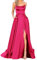 HAHAEMMA Damen Elegant Lange Ballkleider mit Taschen Satin A-Linie Backless Hochzeitskleid Abendkleider Sexy Neckholder Spaghetti Brautkleid Kleider Lang Prinzessin Brautjungfer Kleid (RO-M)