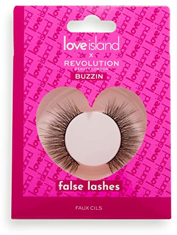 Revolution Beauty London X Love Island, Faux Mink False Lashes, Buzzin, 1 Pair