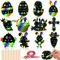JULMELON Ostern Kratzbilder für Kinder, 36 Stück Ostern Kratzbilder Bastelset Regenbogen Ostern Kratzpapier Hasen Kratzbilder Anhänger Kratzpapier Ornaments für Ostern Geschenke Party Deko