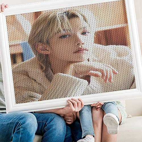 PAWCA DIY 5D Diamond Painting Kits for Adults Kids, Stray Kids art,Full Drill Diamond Embroidery Kits Cross Stitch Crystal Rhinestone Pictures Arts Craft Home Wall Decoration(Runder Diamant50x50cm)