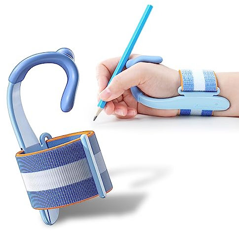 Correcteur de poignée de crayon pour l'écriture manuscrite des enfants – Correcteurs de poignet réglables anti-crochet pour enfants et étudiants pour tenir un stylo pour les tout-petits pour crayons