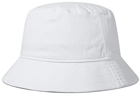 GADIEMKENSD Cotton Bucket Hat for Women Summer Beach Sun Protection Bucket Hats for Men Trendy Portable Outdoor Travel Hat for Golf Hiking Fishing Camping White