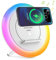 DTIDMI Night Light Bluetooth Speaker,Wireless Charger Stand LED Music Lamp,Color Changing Modern Bluetooth Lamp, Best Teenage Girls Boys Gifts for Teen (6.6inch)