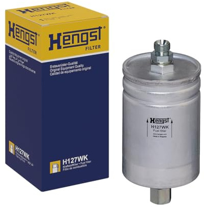 HENGST - Kraftstofffilter H127WK - Hochwertiger Kraftstoff-Leitungsfilter für KFZ - Entfernt Staub und Schmutz aus Otto- oder Dieselmotoren - Schützt das Einspritzsystem | H127WK passend für 911 924 928