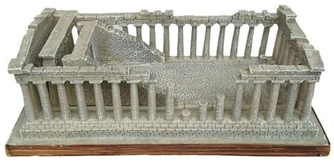HOUSN Heimdekorationen, Kunstwerke, Ornamente, Wahrzeichen, Gebäude, Akropolis von Athen, dekorative Skulpturen, touristische Souvenirs (23 * 14 * 8.5cm),Grau