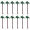 12 Stück Kunststoff Kokosnuss Palme, Modell Palmen, Palmen Modellbau Landschaft, Miniature Palm Trees, Palme Modell Mini Landschaft, Für Modellbahn Eisenbahn Architektur Diorama Diy Landschaft (13Cm)