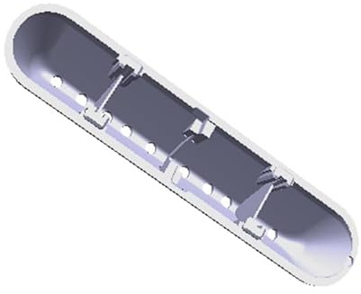 TROMMELRIPPE, GRAU, 165MM