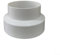 Adaptateur de conduit, connecteur réducteur en PVC - Réducteur de tuyau de transition - Tuyau de ventilation rond - Diamètre universel (80-100)