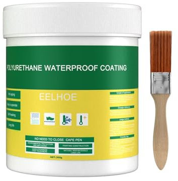 Tundwhite Sigillante acrilico trasparente impermeabile 300 g plastica liquida impermeabile trasparente per bagno, WC, piastrelle, pareti, tetto