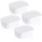 TYGFRT 4 piece freezer box, plastic container with lid, small food storage container, mini jar with lid, frozen porridge container, meal meal box
