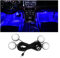 CGEAMDY Auto LED Innenbeleuchtung, LED Atmosphäre Licht Auto Innenraumbeleuchtung, Innenraum Autolichter Autos Led-Streifen Licht, Universelle Automobiles Innenraum Dekoration Zubehör(Blau)