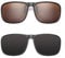 2 Pièces Clip Solaire, Lunettes de soleil polarisées à clipser pour hommes femmes, Protection UV400 Clip lunettes de soleil rabattables pour la conduite PêcheP Randonnée et Sports de plein air