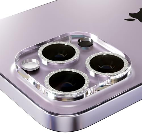 CasurvivePro Compatible with iPhone 11/iPhone 12 Mini, Fine Sparkling Diamond Lens Protector, Scratch-Resistant, No Bubbles, HD Camera Screen Protector Made of Hardened Metal Glass, Accessories -