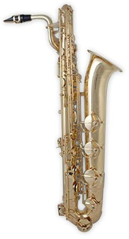 Soundman EBS-600 Baritonsaxophon (mit Tief-A-Klappe) - Komplett mit Mundstück, Koffer und Zubehör