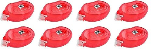 Pritt Roller de colle Compact permanent, excellente performance de collage, ruban Premium avec alvéoles de colle, longueur de ruban 10 m, largeur de bande 8,4 mm, set économique de 4 rollers de colle