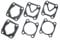2 Sets of Cylinder Head Base Valve Plate Gaskets Washers Suitable for Air Compressor