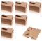 AUEFUDQ Set mit 6 Miniatur Umzugskartons für Basteln und Dekoration, 8x4,3x5cm, Ideal für Wichtelszenen und Puppenhäuser