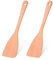 2 Stück Spachtel Pfannenwender Holz, Holzspatel zum Kochen, Flacher Holzspatel Kochbesteck, ein Naturprodukt aus Buchenholz, Holz Kochbesteck
