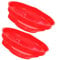 PartyKindom 2 Pcs Detector Dust Cover Cooking Detector Cover Plate Detector Shield Kitchen Gadgets Detector Caps Alarm Protective Cover Red Plastic