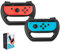 Homiflex Volante para Switch 2 Joy-Con - Pack de 2 Joy-Con 2 Racing Wheel Compatible con Mario Kart 8 Deluxe, Negro