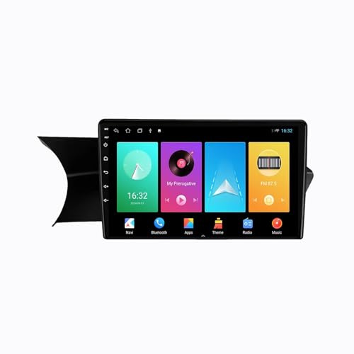 9 Android 15 Pantalla Táctil Radio 2 DIN Coche Pantalla para Mercedes-Benz C-Class 3 W204 C204 S204 2011-2015 con Enlace Espejo/GPS/FM/BT/Ventilador de refrigeración/Reproductor Multimedia(2+32G)
