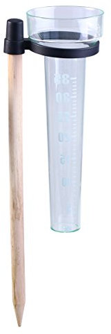 OUNONA Regenmesser Ersatzrohr Kunststoff Messbecher und Holzstbchen f¨¹r Garten im Freien