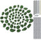ALPIDEX 60 Klettergriffe | Inklusive Schrauben, Einschlagmuttern | Kletterfläche 4 – 8 m² | Griffgrößen L, M, S, XS | Komplettset | Klettern - Farbe:Green-Black