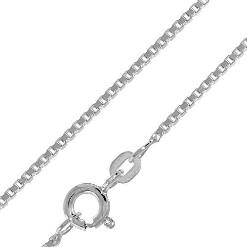 trendor Venezianer Kette Weißgold 585 Collierkette Stärke 1,2 mm 75204-42 42 cm