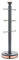 Tower T826132GRY Cavaletto Mug Tree with Stainless Steel Stoppers, Soft Underliner, Grey and Rose Gold