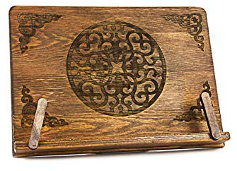 ihvan online, Buchhalter aus Holz, Vintage-Stil, tragbar, verstellbar, Kochbuchhalter, Tablette, Rezeptbuch, Bibel oder Koran, perfektes Mutter- oder Vatertagsgeschenk