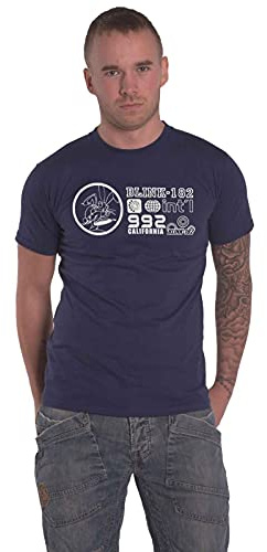 Blink 182 T Shirt International Cali 992 Band Logo Nue offiziell Herren Schwarz