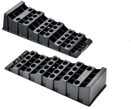 MP Essential Caravan, Trailer & Motorhome Foot Leg Stable Anti Sinking Level Levelling Support Ramp Set (Twin Multi-Level Ramp Set)