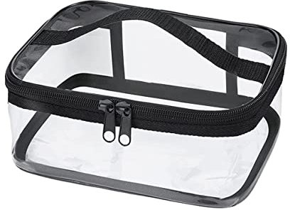 LATRAT Transparent Trousse de Toilette de Voyage Organisateur Étanche Multifonctionnel Sac Cosmétique pour Voyage dans Bagages à Main Hommes et Femmes
