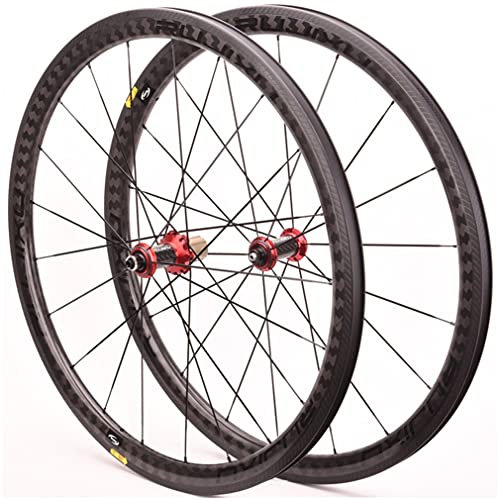 Generic 700c Carbon Fahrradräder Ultraleichter Rennrad-Laufradsatz 38 mm 50 mm Felge 18/21 Löcher C/V-Bremsradsatz Schnellspannnabe für 7/8/9/10