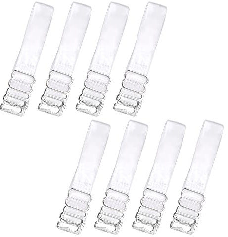 4 Paar BH Träger Transparent Unsichtbare Rutschfeste Verstellbare Durchsichtige BH Träger Weiche BH mit Transparenten Trägern Damen Ersatz BH Verlängerung