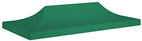 INLIFE Techo para carpa de fiesta, 6 x 3 m, color verde, 270 g/m²