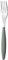 Guzzini 230002214 Feeling Forchetta, Acciaio Inossidabile, Salvia