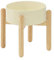 Havniva Keramischer Hundenapf 21 cm mit Ständer für Hunde großer Rassen, Futter- und Wassernapf (Einzelnapf mit Ständer - Beige)