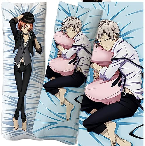 WERUN Bun-go STR-ay Dogs Kissenbezüge, Dekorative Seitenschläferkissen Bezug, Anime und Manga Fans Cosplay Zierkissen Bezüge-Multicolor 9||50 * 150cm