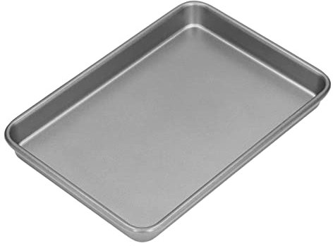 Tissting Teglia da Forno in Acciaio Inossidabile, Set di 3 - Teglie Rettangolari per Biscotti e Torte, Facile da Pulire, Resistente alle Alte Temperature, Ideale per Cottura Quotidiana