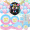 Gender Reveal Party Tableware Set, 120PCS Boy or Girl Gender Reveal Tableware Paper Plates Napkins Cups and Straws Tablecloths Banners Balloons, Baby Shower Gender Reveal Party Supplies, 20 Guests