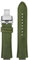 For 1853 for Tissot Herrenuhr for Super Player for PRX-Serie for T137.410 Nylon-Lederarmband 26–12 mm konvexer Mund-Uhrenarmband (Color : Army Green Folding, Size : 26.12mm)