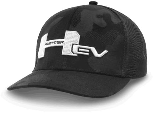 GMC Hummer EV Camo Hat - Strukturierte Snapback Cap - Offizielles Lizenzprodukt von GM, Schwarz, Einheitsgr��e