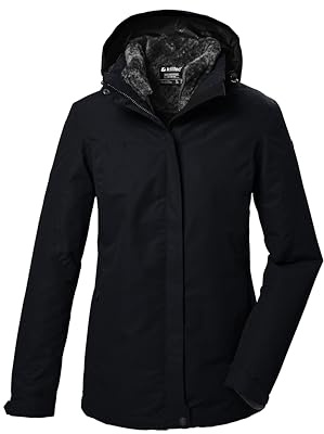 Killtec Damen Kow 303 Wmn Jckt 3 in 1 Funktionsjacke/Outdoorjacke mit abzippbarer Kapuze und einzippbarer Fleecejacke