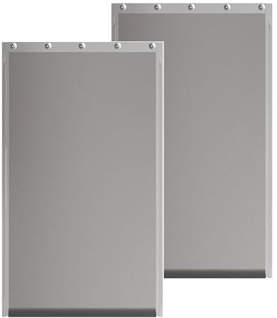 Ersatzklappen für große Hundetür mit Schrauben – Ersatzklappe für Haustiertüren, kompatibel mit Petsafe Freedom Doggie Türen, Ersatzklappen PAC11-11039, 26 x 41 cm, flexibel, kein Verziehen, 2 Stück