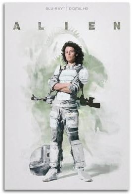 LMJUSNEFNC Filmposter Alien 1979, dekoratives Gemälde, Leinwand, Wandposter und Kunstdruck, modernes Familienschlafzimmer, Dekoration, Poster, 20 x 30 cm